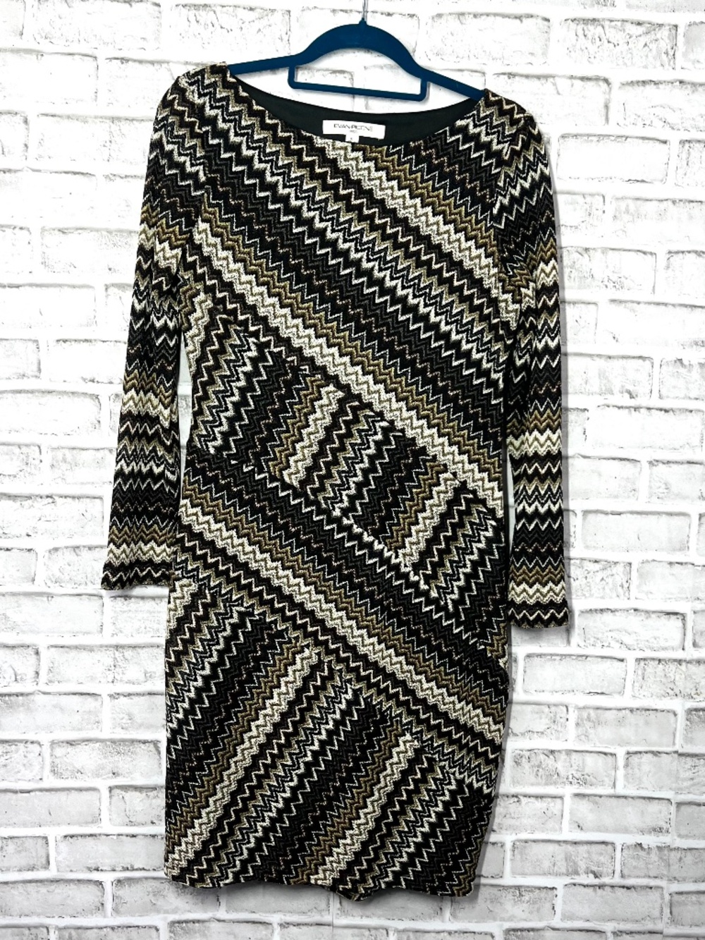 👗 |•EVAN-PICONE•| Zigzag Dress Size 8